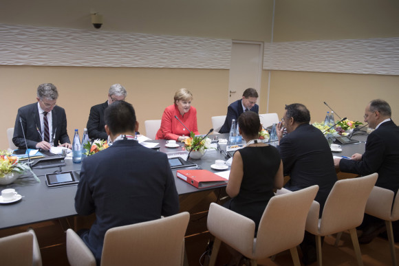 Bundeskanzlerin Angela Merkel empfängt Tedros Adhanom Ghebreyesus, Generaldirektor der Weltgesundheitsorganisation (WHO), zu einem bilateralen Gespräch.